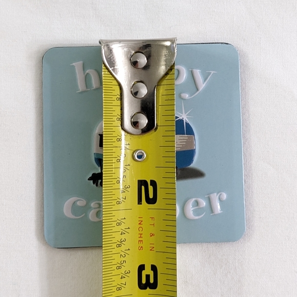 Happy Camper Embossed Metal Magnet, NEW - Picture 5 of 5